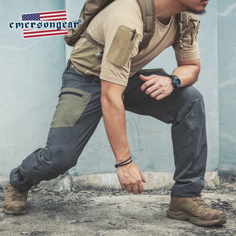 

Тактические брюки Emersongear, быстросохнущие растягивающиеся брюки для спорта на открытом воздухе, пешего туризма, альпинизма, кемпинга, водонепроницаемые брюки, брюки-резак