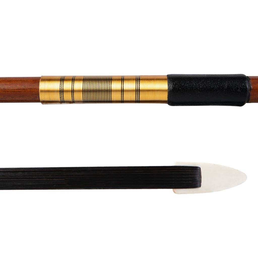 LOMMI 4/4 Full Size Brazilwood Violin Bow Black Horsehair Ebony Fleur-de-Lis Frog Well Balanced For Beginner And Student