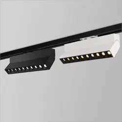Indoor Home Lighting AC85-265V 12W 20W 30WLED Track Light Spotlight Dimmable 110V 220V Rail Lamps for Clothing Shoes Shop Stores