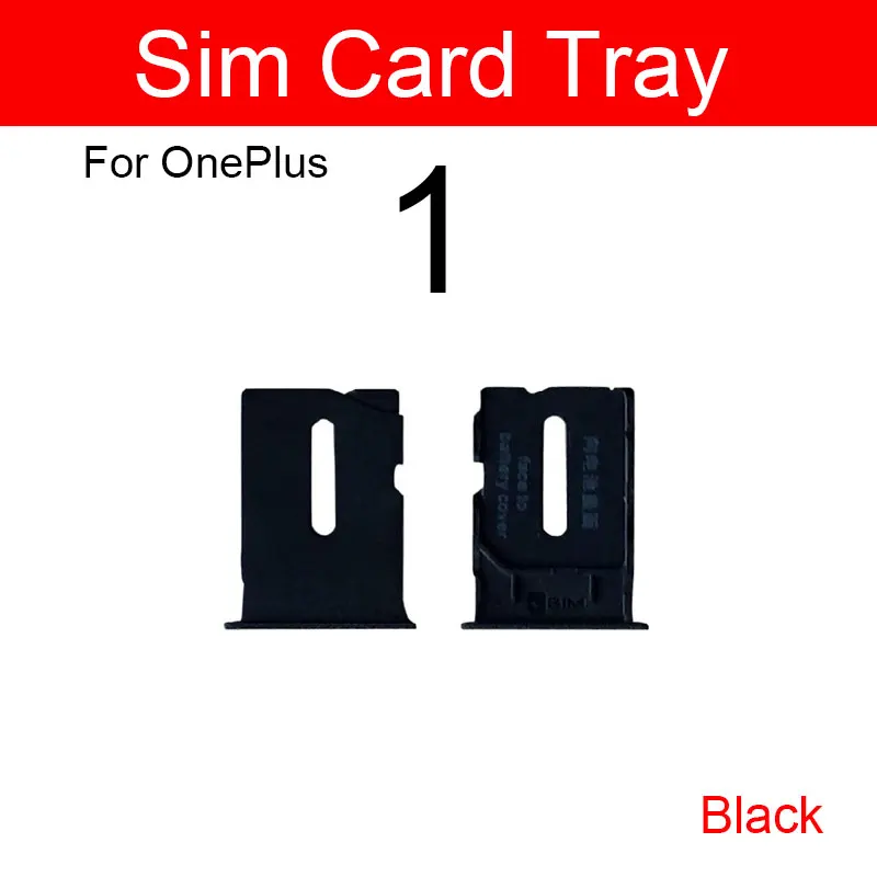 100% Genuine SIM Card Slot Holder For OnePlus One SIM Card Reader Slot Tray For 1+ A0001 A1000 A1001 SIM Connector Adapter Parts