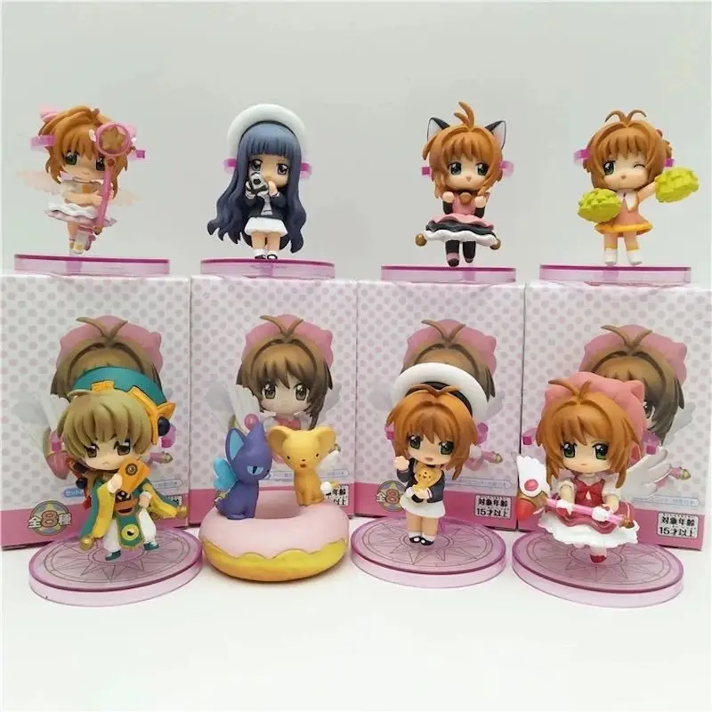 BOXED 1PCS Random style 5-10CM 2023 Anime Card Captor SAKURA Doll Model Cake Ornaments toys Collection Gifts