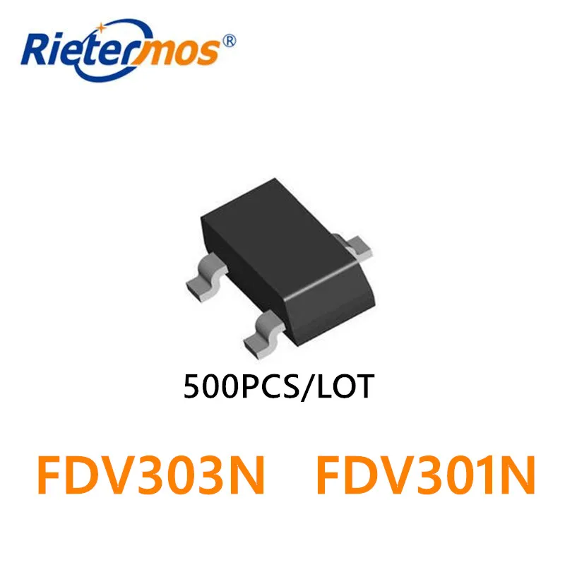 

500 шт. FDV303N FDV303 FDV301N FDV301 SOT23 NMOS 25V