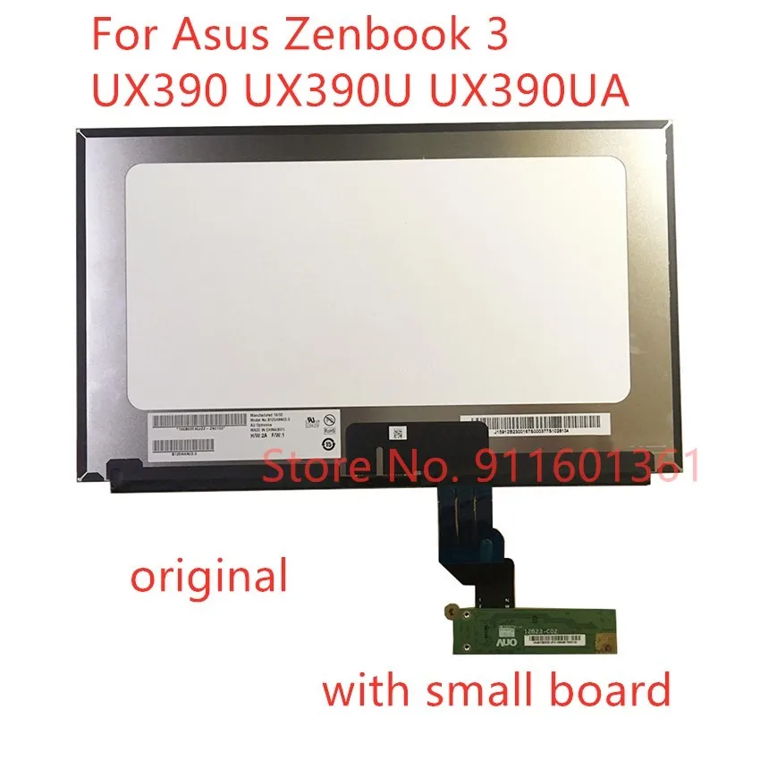 

12.5" inch laptop B125HAN03.0 FHD 1920X1080 LCD Display Screen Panel Assembly replace for Asus ZenBook 3 UX390 UX390U UX390UA