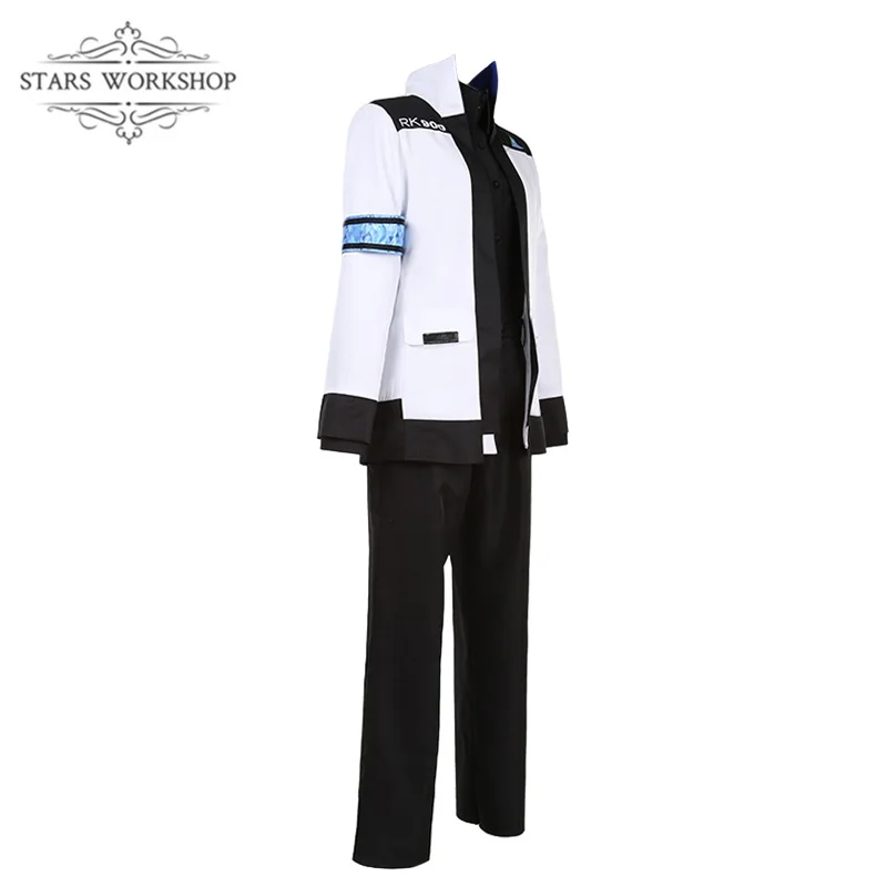 Detroit:Become Human Connor Cos RK900 Agent Suit Uniform Men Women Jacket Coat T-Shirt Trousers Halloween Carnival Suit Costume