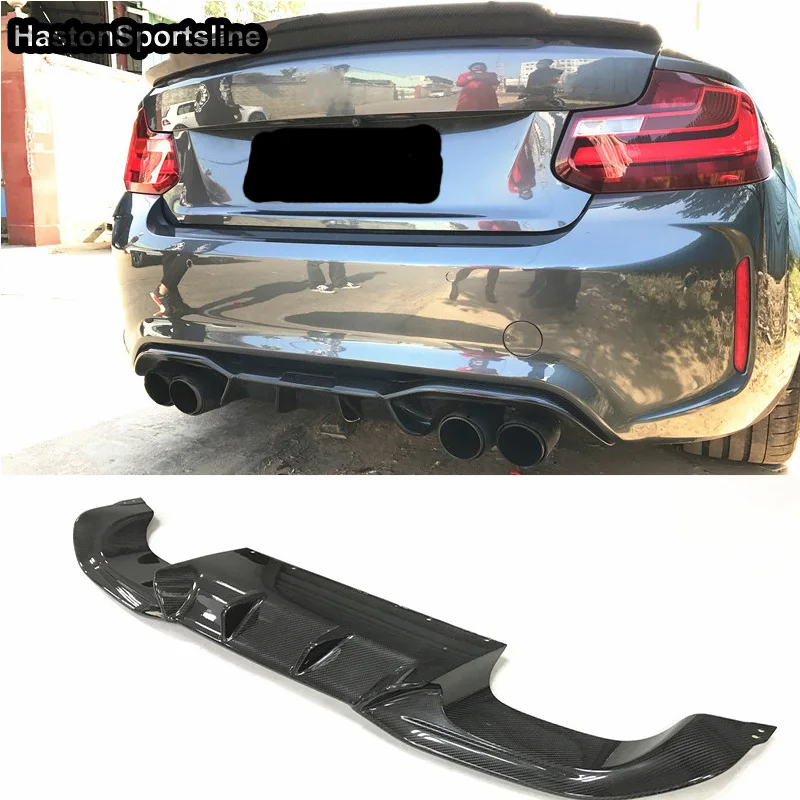 

For F87 M2 M2C Carbon Fiber Rear Bumper Diffuser Lip Spoiler for BMW F87 M2 Coupe 2016 2017 2018 2019 AK Style