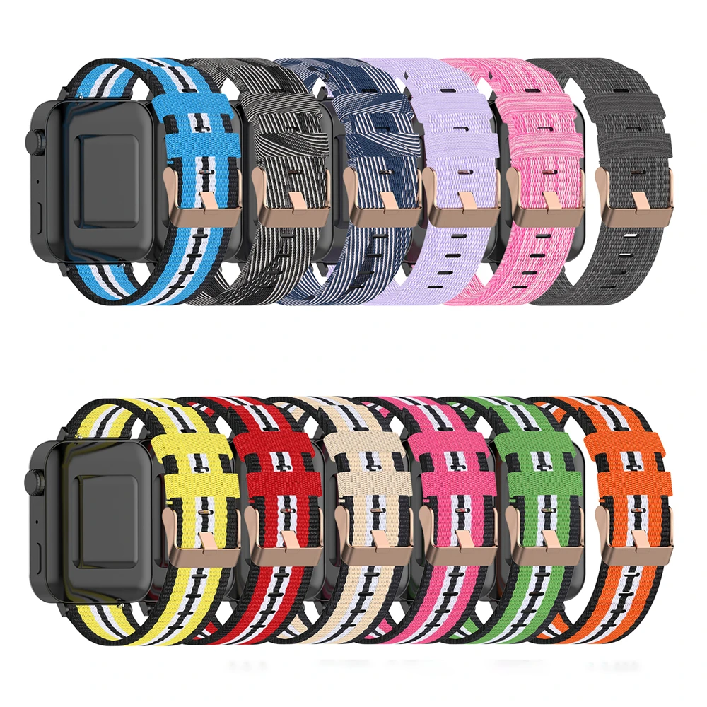 

18mm Denim Canvas Nylon Replacement Watchband Bracelet for Watch