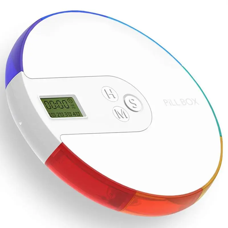 

GREENWON Pill Box Alarm-DIY Digital Small Pocket Pill Organizer Timer,Travel Pill Case Reminder