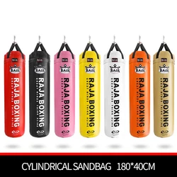 RAJA CYLINDRICAL SADBANGS 180*40CM BOXING HANGING EMPTY SANDBAGS KICKBOXING PUNCHING BAGS TAEKWONDO MUAYTHAI TRAINING EQUIPMENT