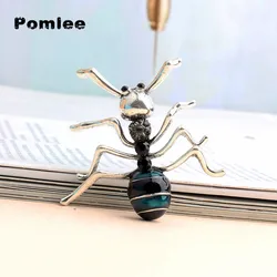 Pomlee 2021 New Arrival Ant Enamel Brooch Black Big Insect Banquet Unisex Women And Men Brooch Pin Animal Design Fashion Jewelry