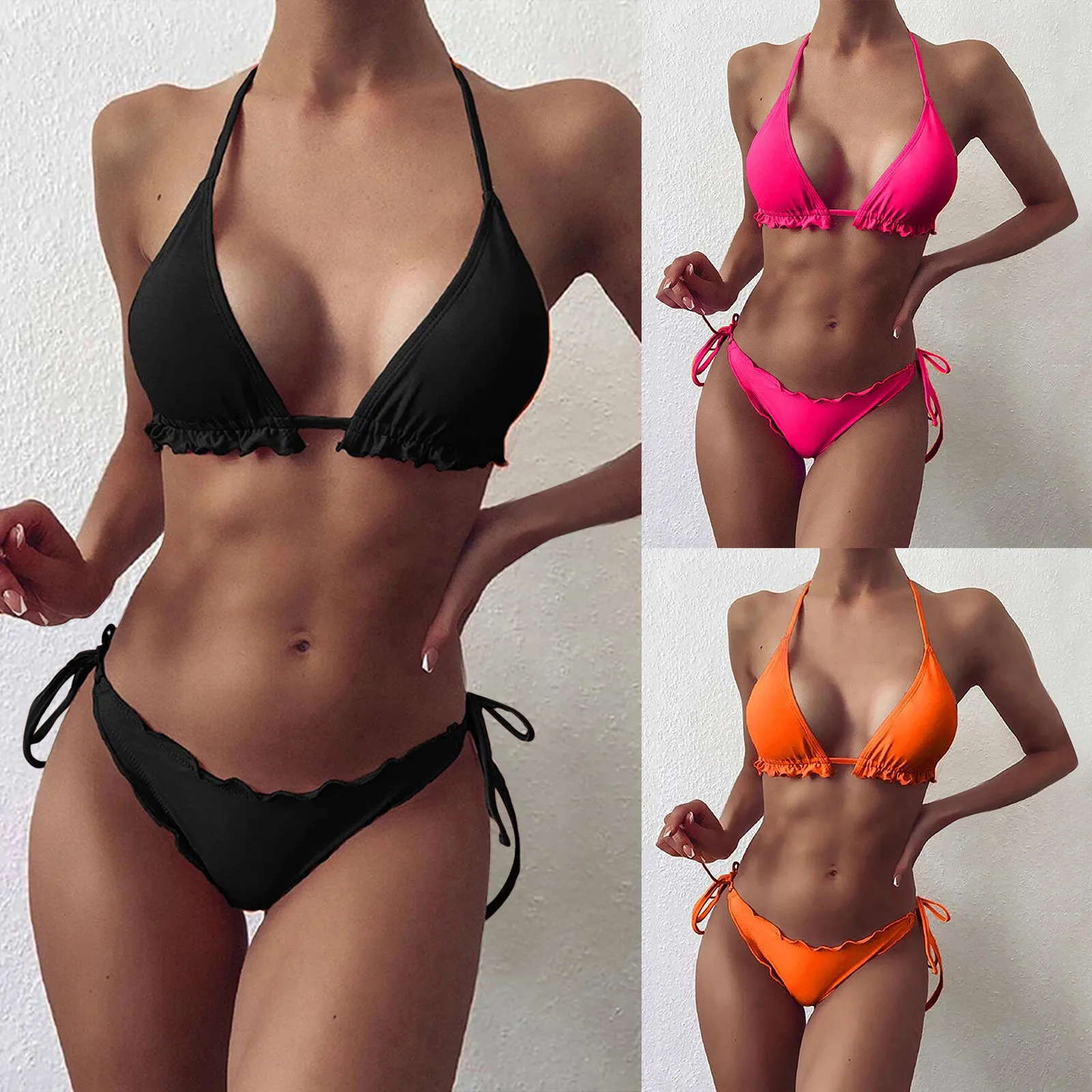 Bikin Swimwear Women Swimsuit Sexy Push Up Micro Bikinis Set Swimming Bathing Suit Beachwear Summer Brazilian Bikini 2021