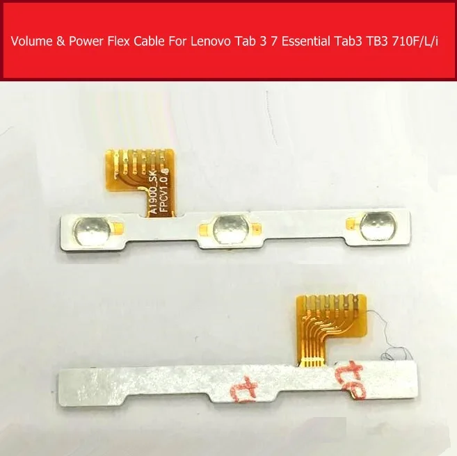 

Volume & Power Button Flex Cable For Lenovo TB3-710F 710L 710i On/off Power Control Flex Cable Button Replacement Repair