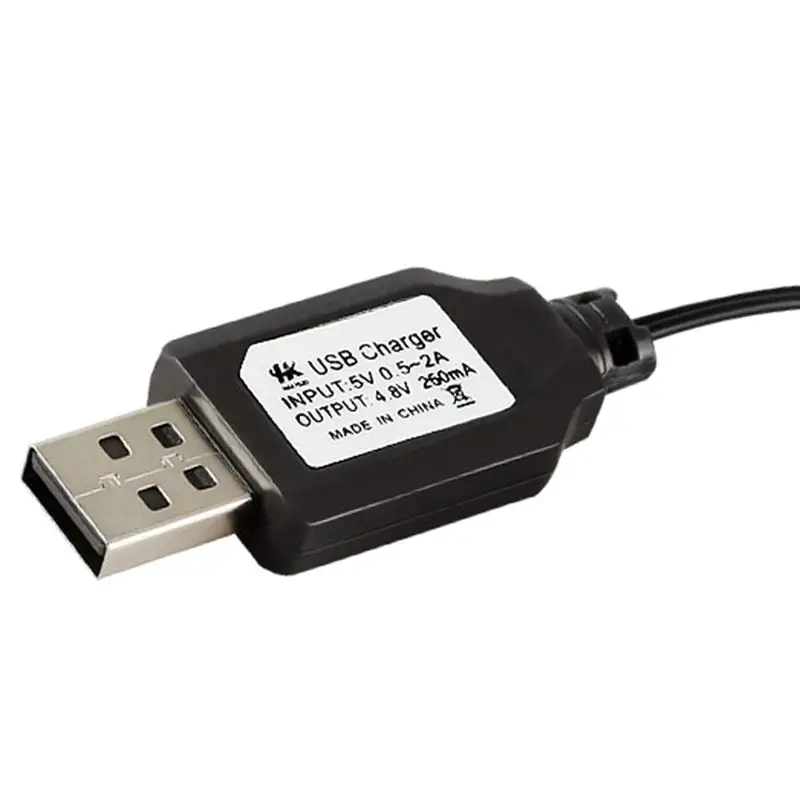 Cable de carga de batería, Cargador USB, paquete de baterías ni-cd Ni-MH, adaptador de enchufe de SM-2P, salida de 4,8 V 250mA, juguetes, Coche