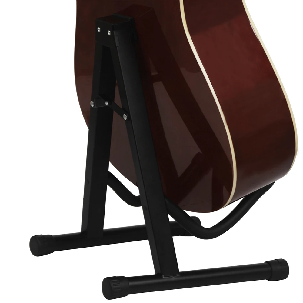 Portable Guitar Stand Musical Bracket Foldable Holder Tripod for Electric Acoustic Guitar Bass Stringed Instrument Accessories