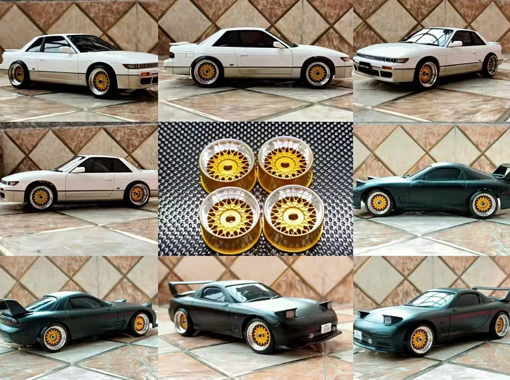 BBS 22mm metalowe koło piasta Drift opony RC 1/28 dla DriftArt2 MINI-Q HGD1 XRX Wltoys K989 K969