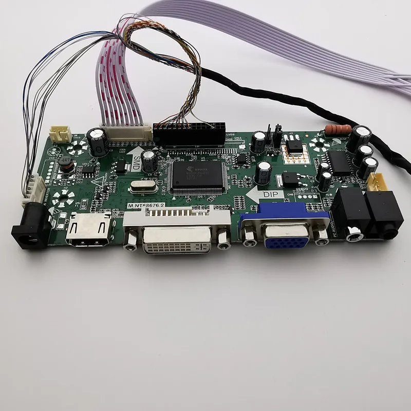 HDMI + DVI + VGA + الصوت LCD المراقب المجلس كيت 12.1 بوصة LTN121W4-L01 1280*800 LCD تحكم مجلس DIY أطقم