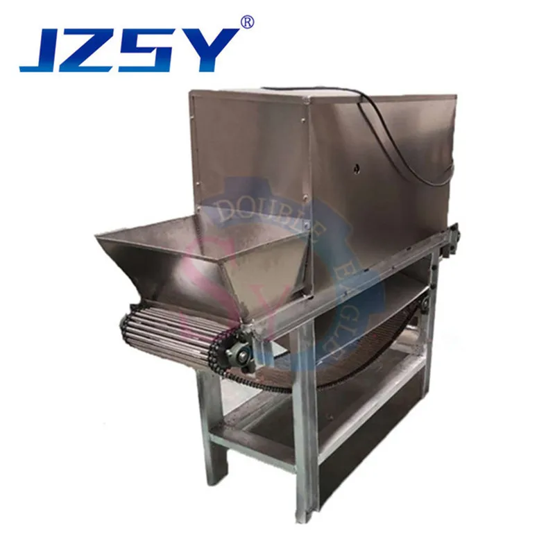 400kg/h Industrial high output chain driven dry garlic peeling machine/chain link type garlic skin peeler remove processing line