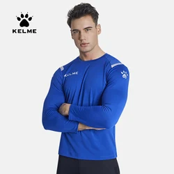 Футболка KELME Мужская Спортивная для бега и тренировок, быстросохнущая, дышащая, с длинным рукавом,Футболка мужская 3891534