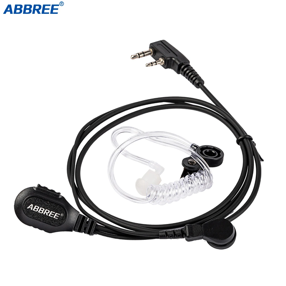 

ABBREE Radio Mic Earpiece Headset 2 Pin Covert Acoustic Tube Earphone for Two Way Radio Baofeng UV-5R/888S/UV-82 /AR-F8/UV-S9