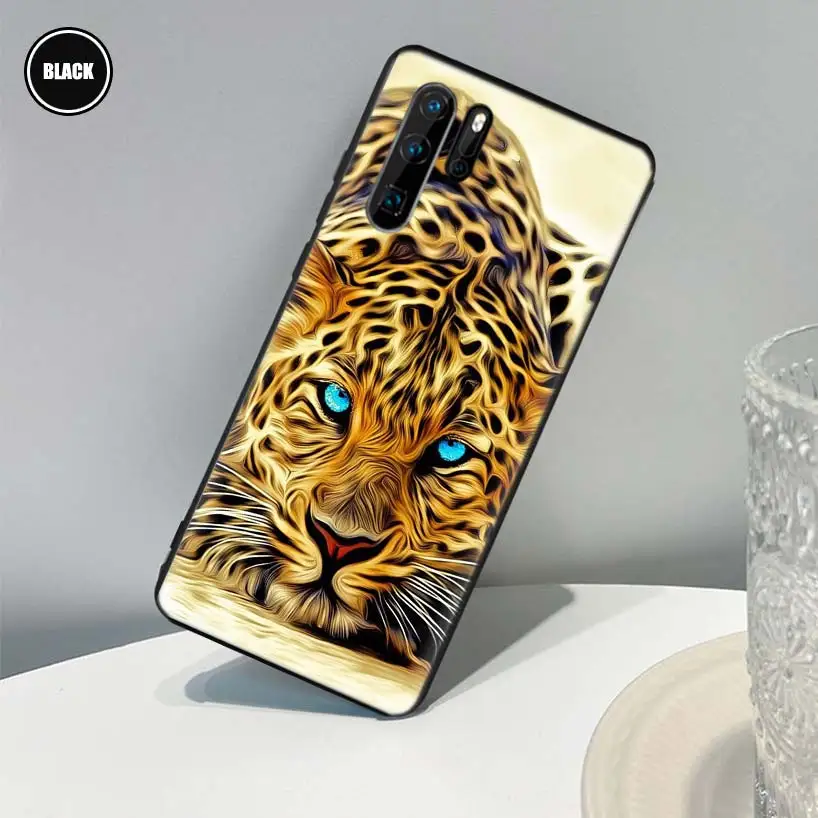 Leopard Tiger Eagle Lion Wolf Cat Cool Silicone Case Coque For Huawei P30 Lite P40 P20 Pro Mate 20 10 30 40 P Smart Z Plus + Pho