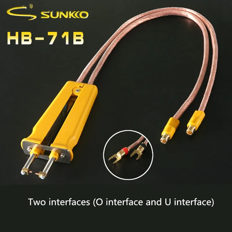 

SUNKKO HB-71B 18650 battery spot welding pen use for polymer battery welding spot welder pen for 709 series spot welding machine