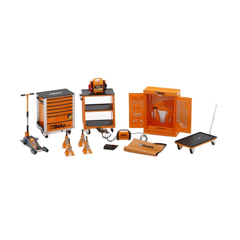 1:18 Auto Model Reparatie Workshop Kamer Simulatie Scène Toolbox Diecast Lichtmetalen Voertuig Toys Accessoires Fan Gift Onderdelen Display Tonen