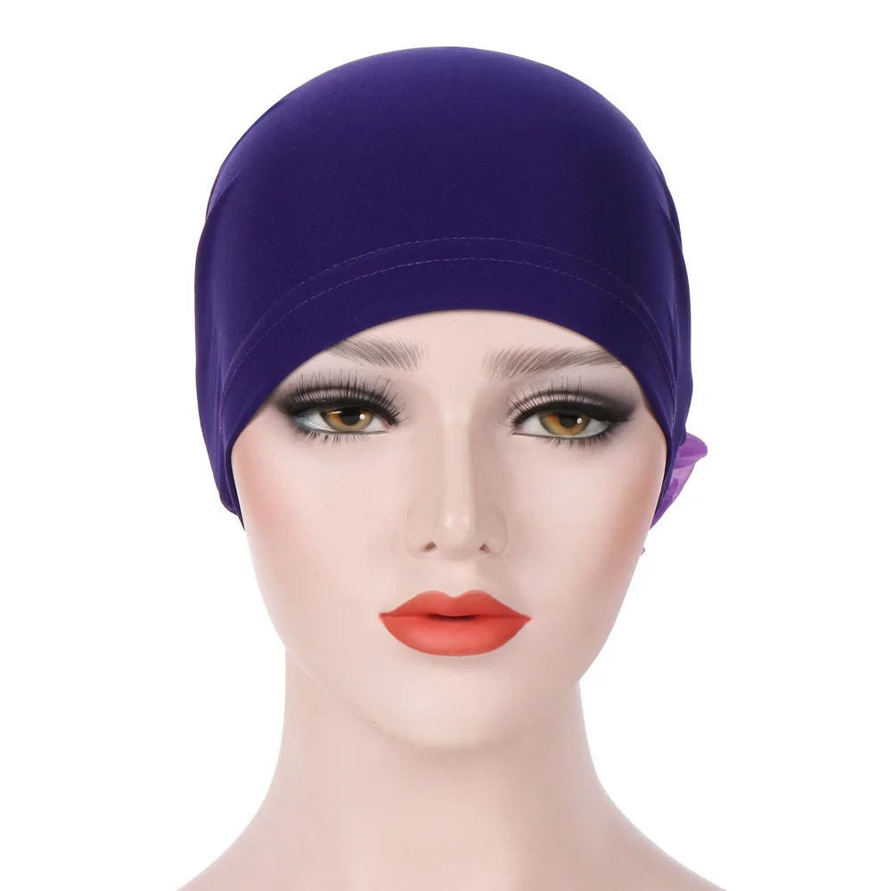 Women Floral India Hat Flower Stretchy Beanie Turban Bonnet Chemo Cap For Cancer Patients Ladies Bandanas African Head wrap NEW