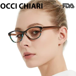 OCCI CHIARI Brand Designer Eyeglasses Radiation Protection Prescription Nerd Lens Medical Women Optical Glasses Frame PANA