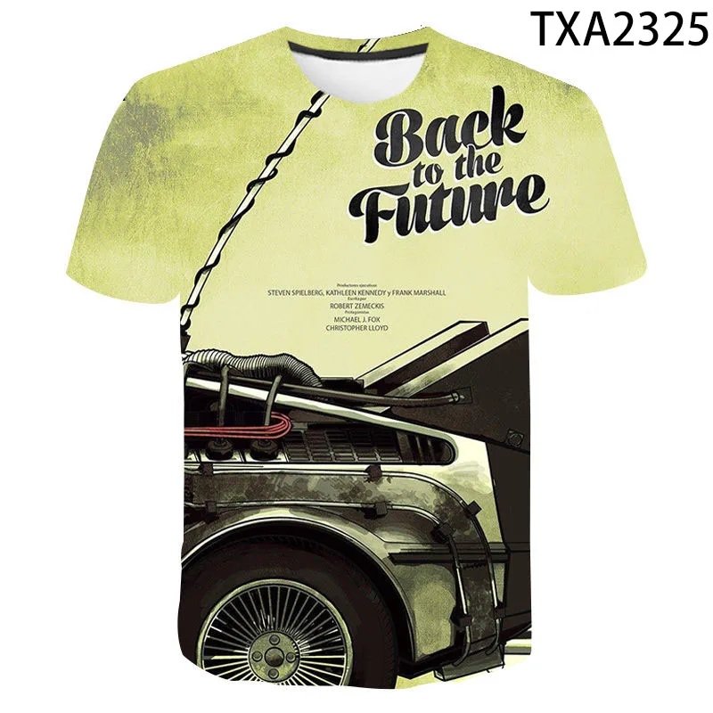 2021 New Movie Back To The Future T-Shirt Men Women Children Fashion Harajuku Cool Tops Trendy Streetwear Tee Clothes