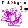 3mm 2 bolsas  Morado