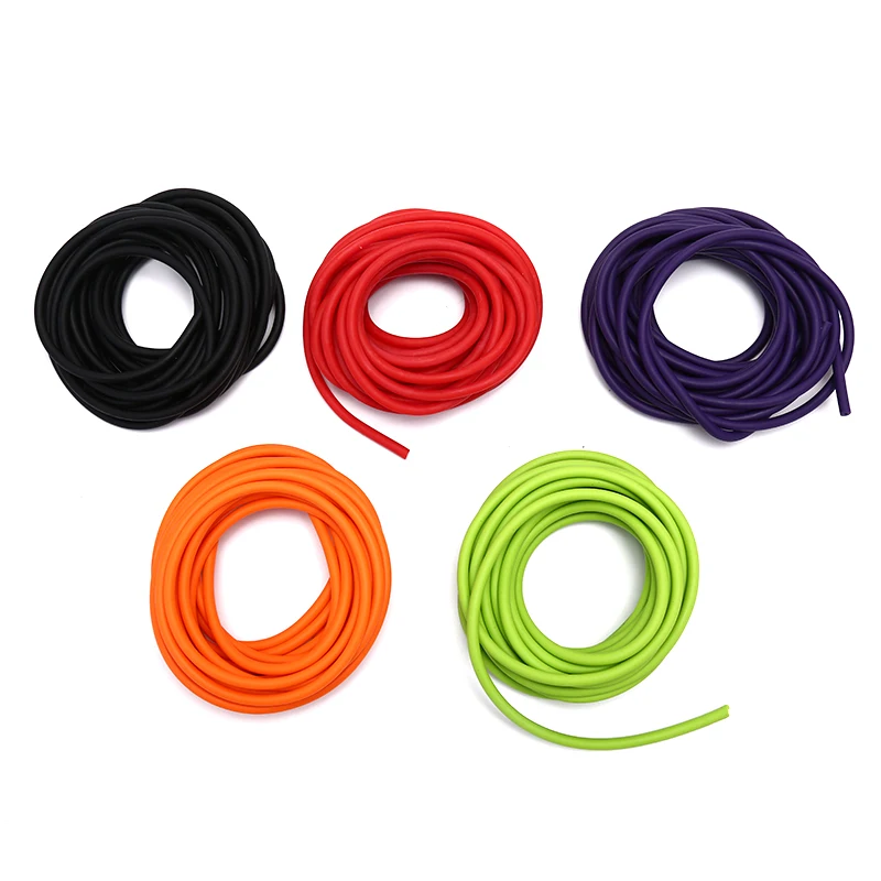 5mm*5M Outdoor Natural Latex Rubber Tube Stretch Elastic Slingshot Replacement Band Catapults Sling Rubber