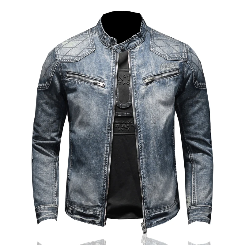 Winter Warm Denim Jacket Mens Retro Motorcycle Punk Fleece Denim Coats Men Streetwear Thick Cowboy Outwear Coats Plus Size 5Xl