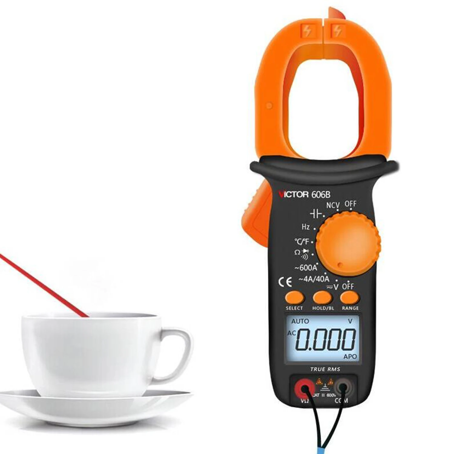 Victor vc610c vc610b handheld ac dc digital braçadeira medidor faixa automática rms verdadeiro, maneira da operação automóvel, lcd tamanho: 35*24mm.