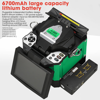 Comptyco A-80S Green 6700mAh Automatic Fusion Splicer Machine Fiber Optic Fusion Splicer Fiber Optic Splicing Machine toolkit