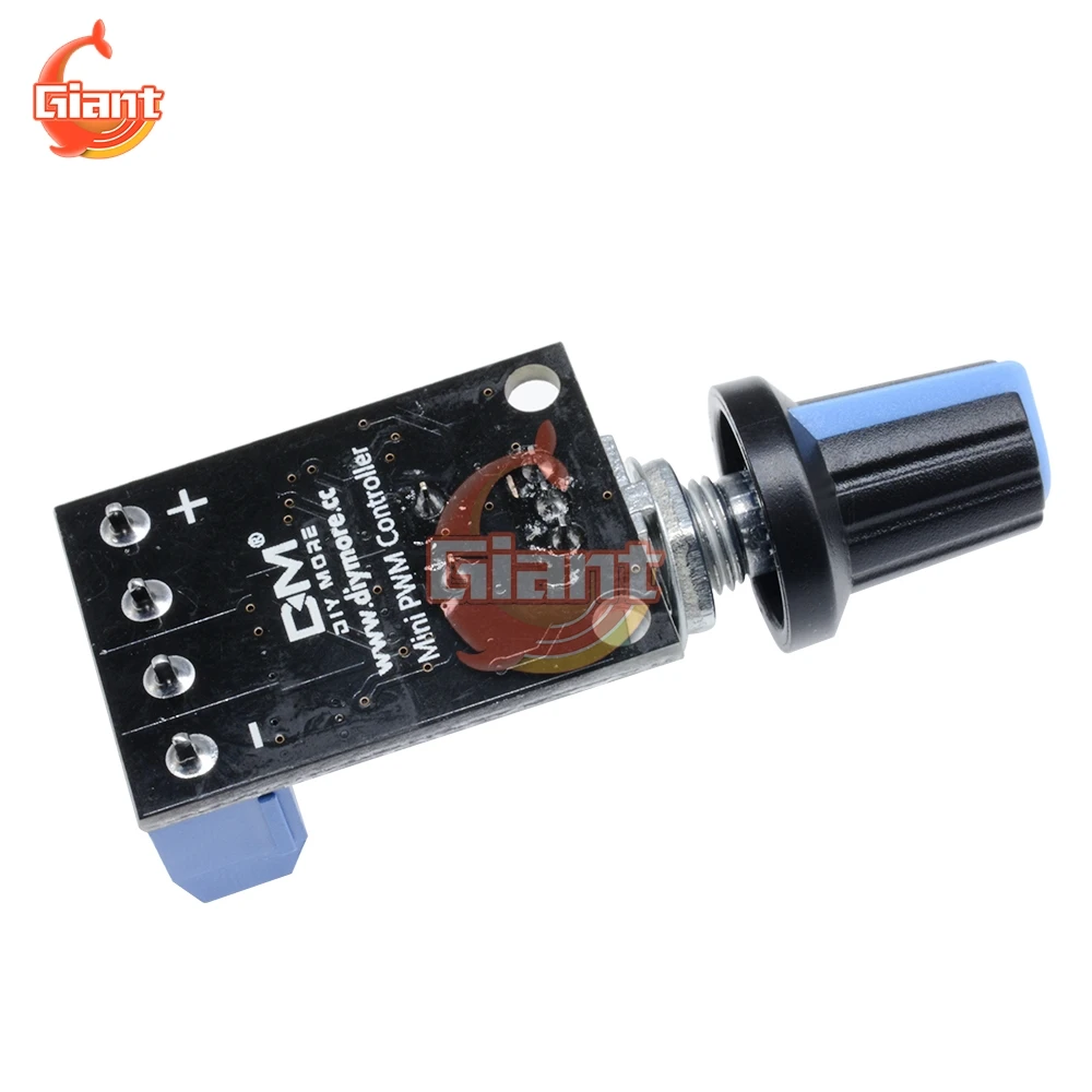 DC 5V 12V Governor PWM Motor Speed Controller 10A Stepless Speed Regulator LED Dimmer Speed Control Switch for LED Light Strip