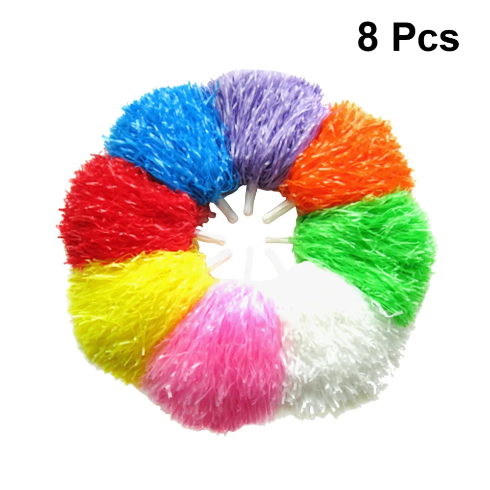 

Pom Cheer Poms Cheerleading Dance Varsity Patriots Diy Metallic Rainbow Youth Kids