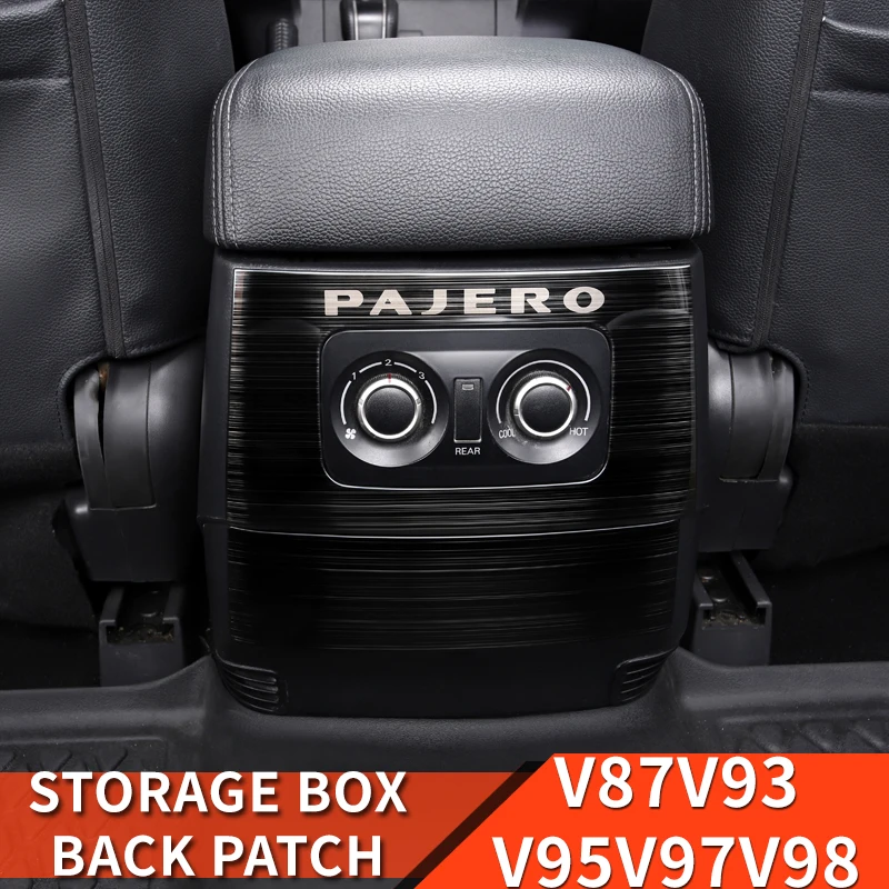 For Mitsubishi Pajero accessories v87v93v97central storage box back cover Pajero io Full Pinin Montero Modification Decoration