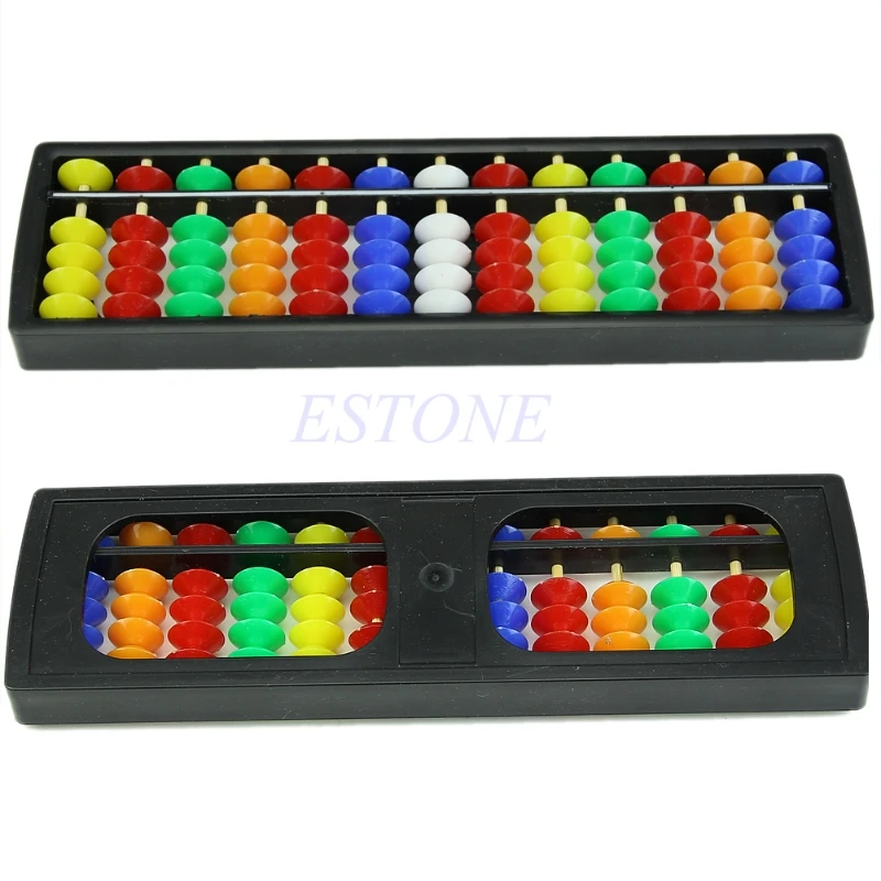 Portable Soroban Colorful Beads Mathematics Calculate Tool Abacus Drop shipping