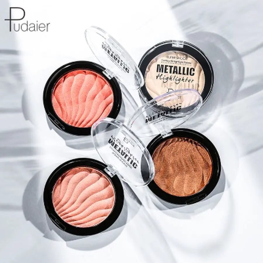 Face Highlighter Nose Shadow Repair Face Profile Shadow Face Sculptor Shimmer Highlighting Glitter Powder Bronzer Cosmetic