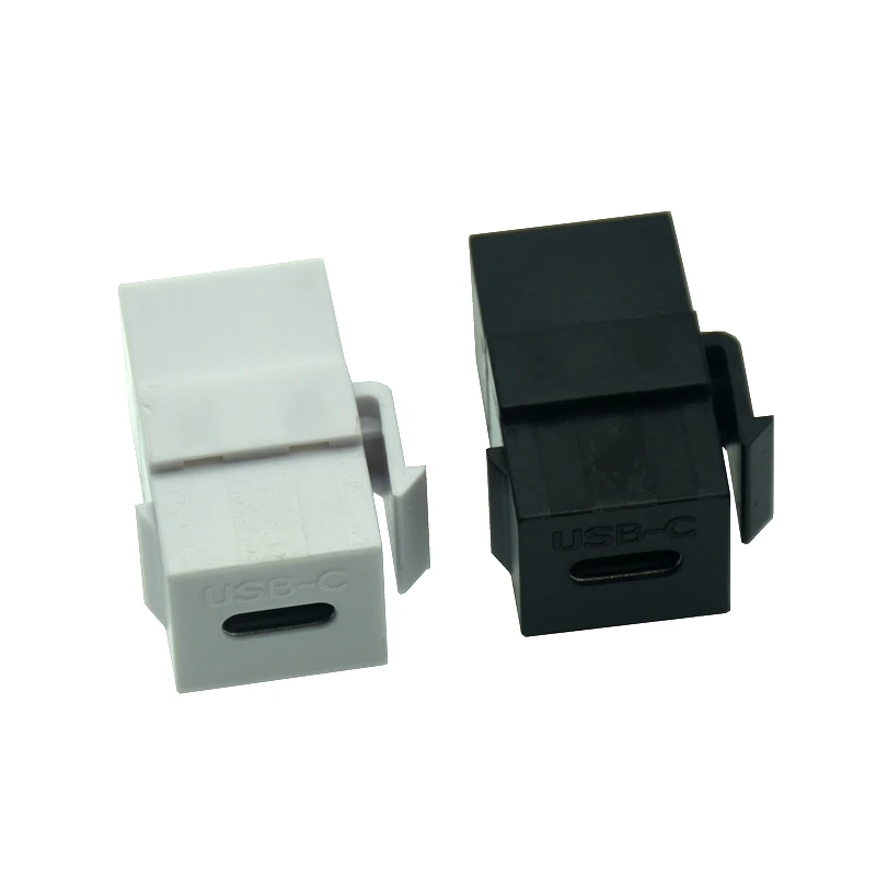 USB C Keystone Jack, Tipo-C Conector, Inserção Keystone, Fêmea para Fêmea para Placa de Parede, Painel, USB 3.1
