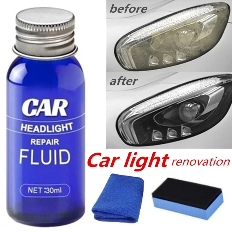 30ml Car Light Cleaner Auto Headlight Restoration Fluid for Kia Rio K2 K3 K4 K5 Cerato Soul Forte Sportage R Sorento Optima