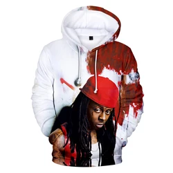 Popularny tryb Hip Hop Lil Wayne 3D bluzy mężczyźni kobiety wiosna jesienne bluzy osobowość raper Lil Wayne modne ciuchy