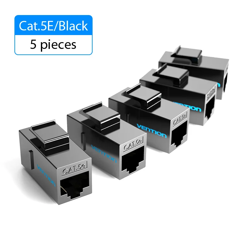 Vention Cat5e Connector Rj45 Coupler Ethernetkabel Cat 5e Cat 6 Female Naar Female Extender Extension Adapter Voor Ethernetkabel