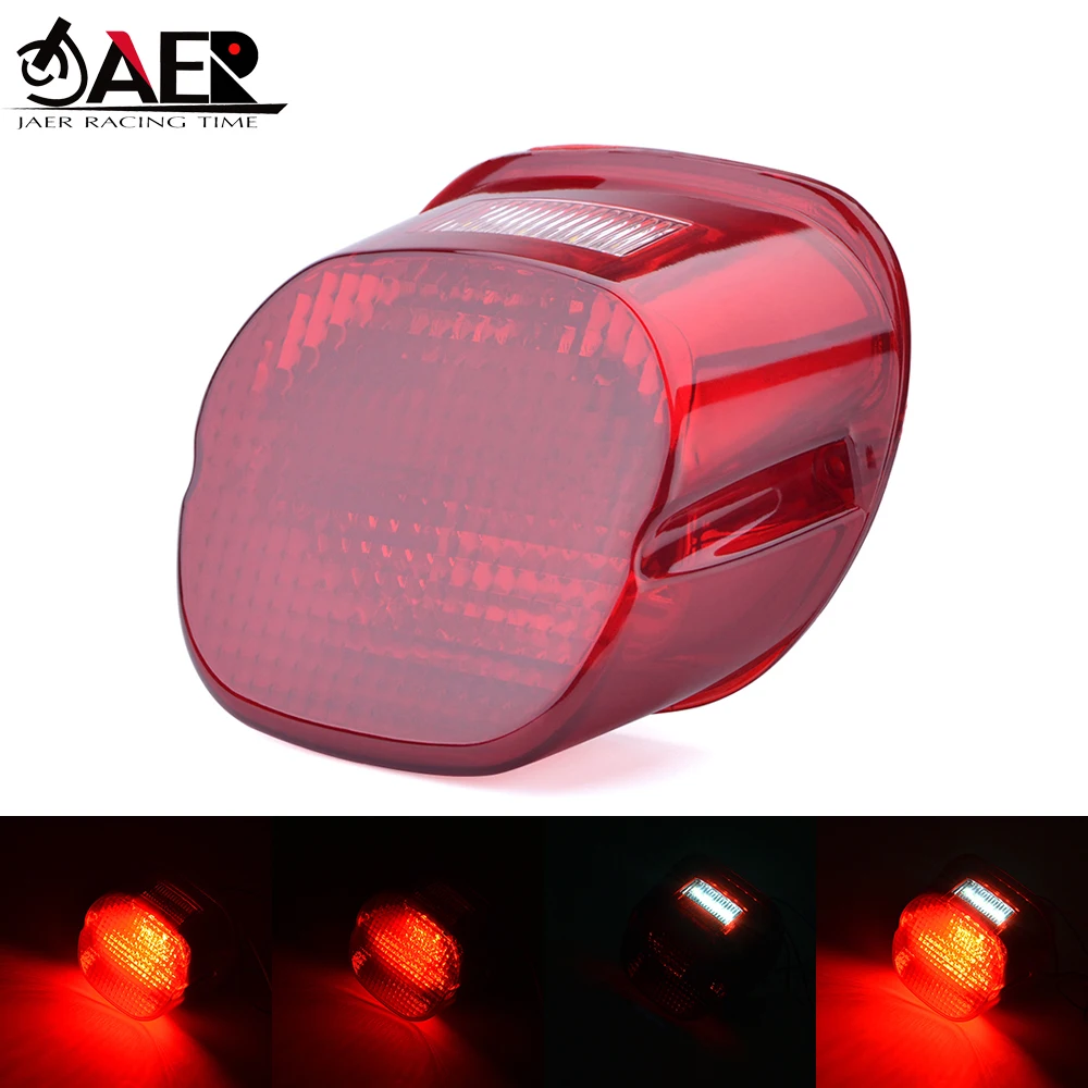 Motorcycle LED Tail Rear Light Brake Stop Lamp for Harley XL FLHR FXST FXSTB  FXSTC FLST FLSTFFLSTSB