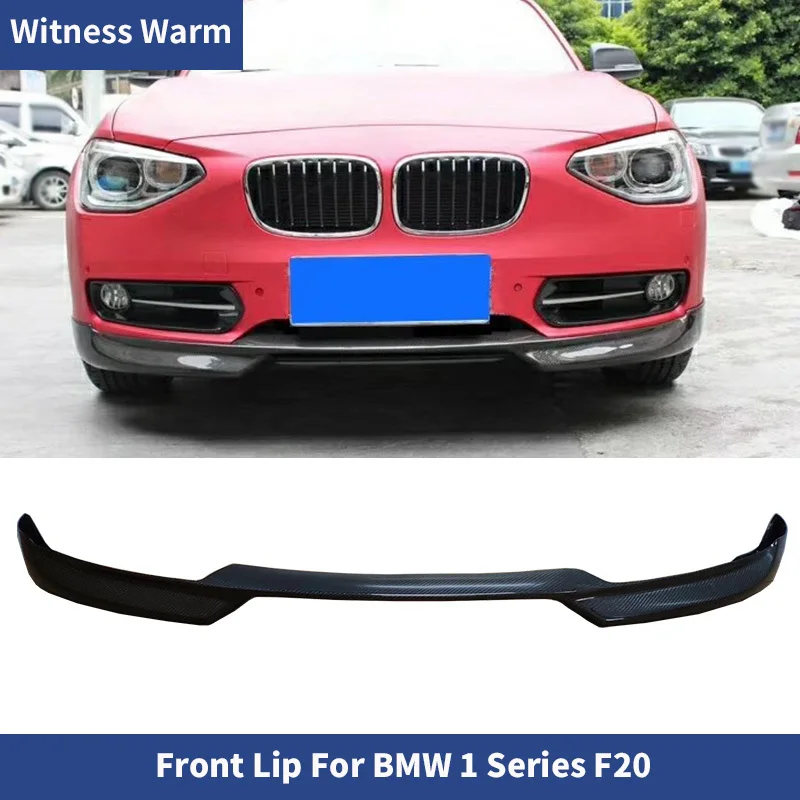 F20 Carbon Fiber Front Lip Bumper Chin Spoiler for 1 Series F20 Standard Bumper 2011-2018 Car Styling