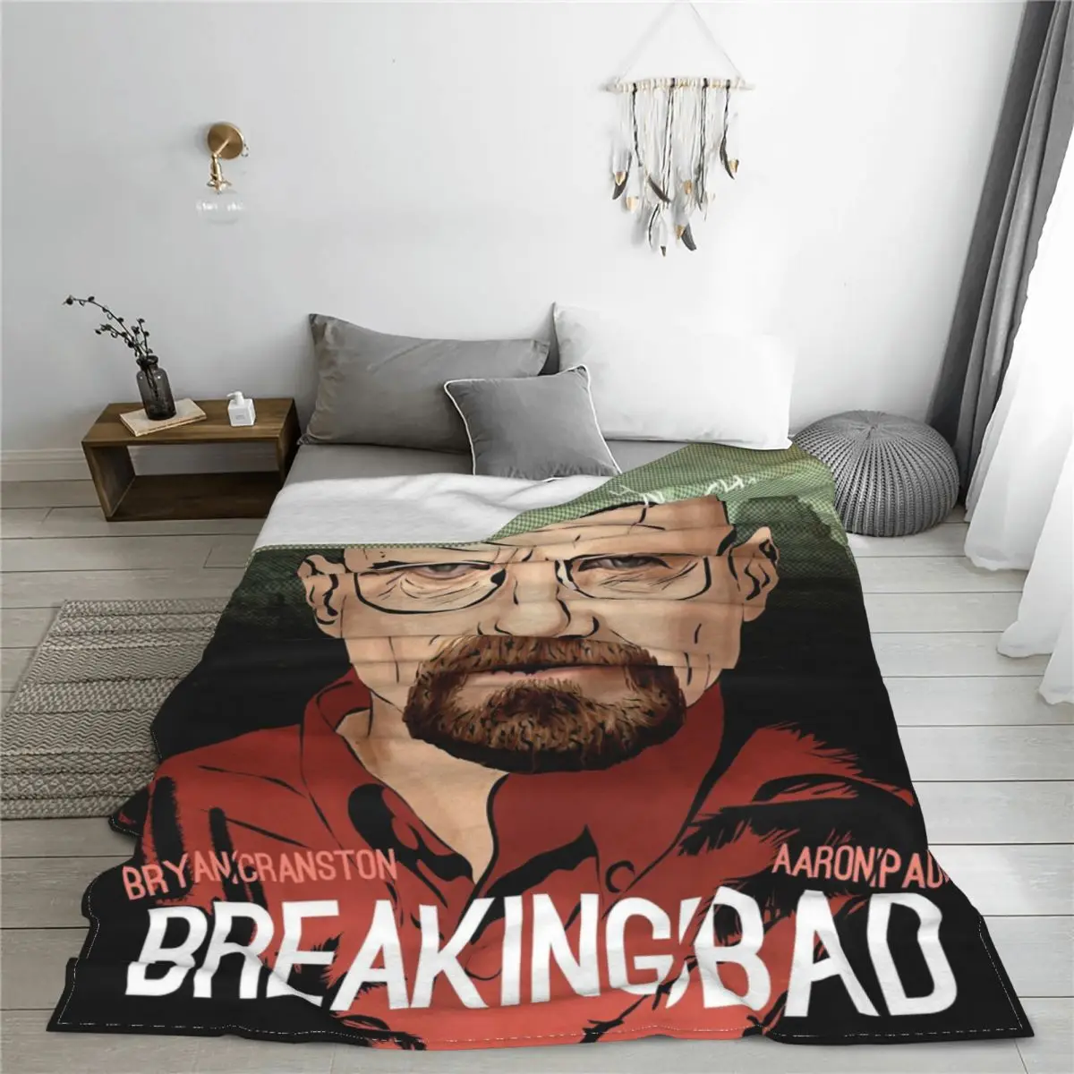 Breaking Bad New Mexico Plush Blanket Walter White Heisenberg Novelty Throw Blankets for Home Hotel Sofa 125*100cm