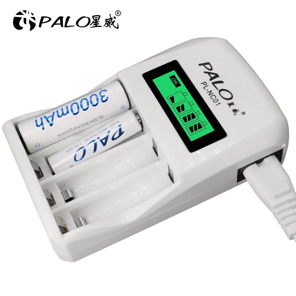 Pilhas aa + aaa recarregáveis 1.2v, aa, ni-mh, 2a, 3a, recarregáveis, para brinquedos, tochas, com suporte de bateria aaa/aa