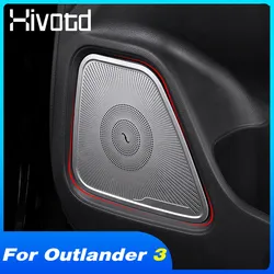 Auto Door Loudspeaker Trim Cover Interior Stickers Styling Protection Car Accessories Parts For Mitsubishi Outlander 3 2022-2016