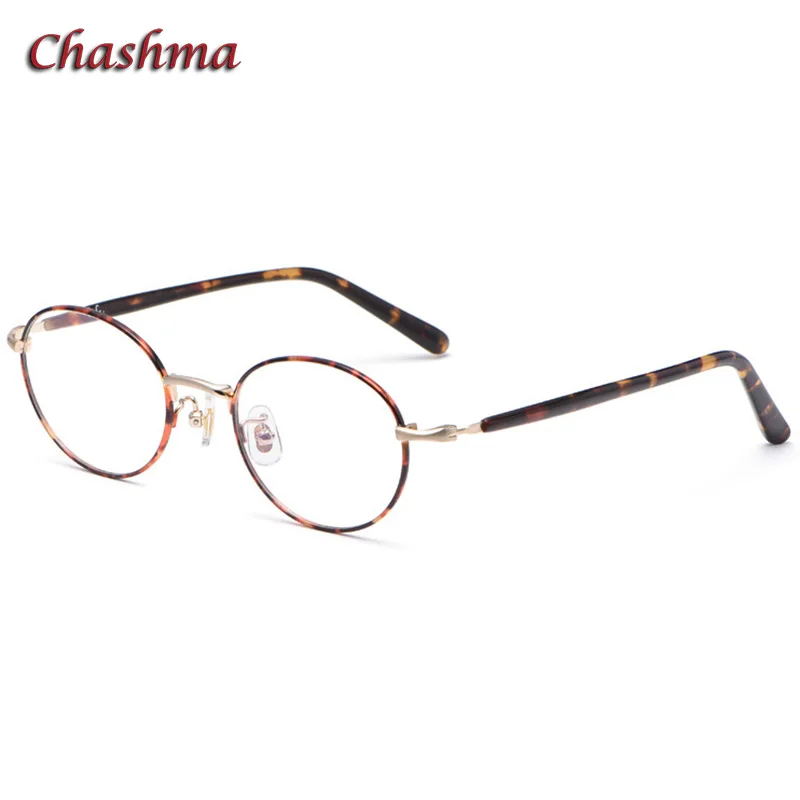 Small Circle Titanium Light Eyeglasses Men Glasses Oval Myopic Glasses Frame Optical Eyewear for High Prescription Lenses