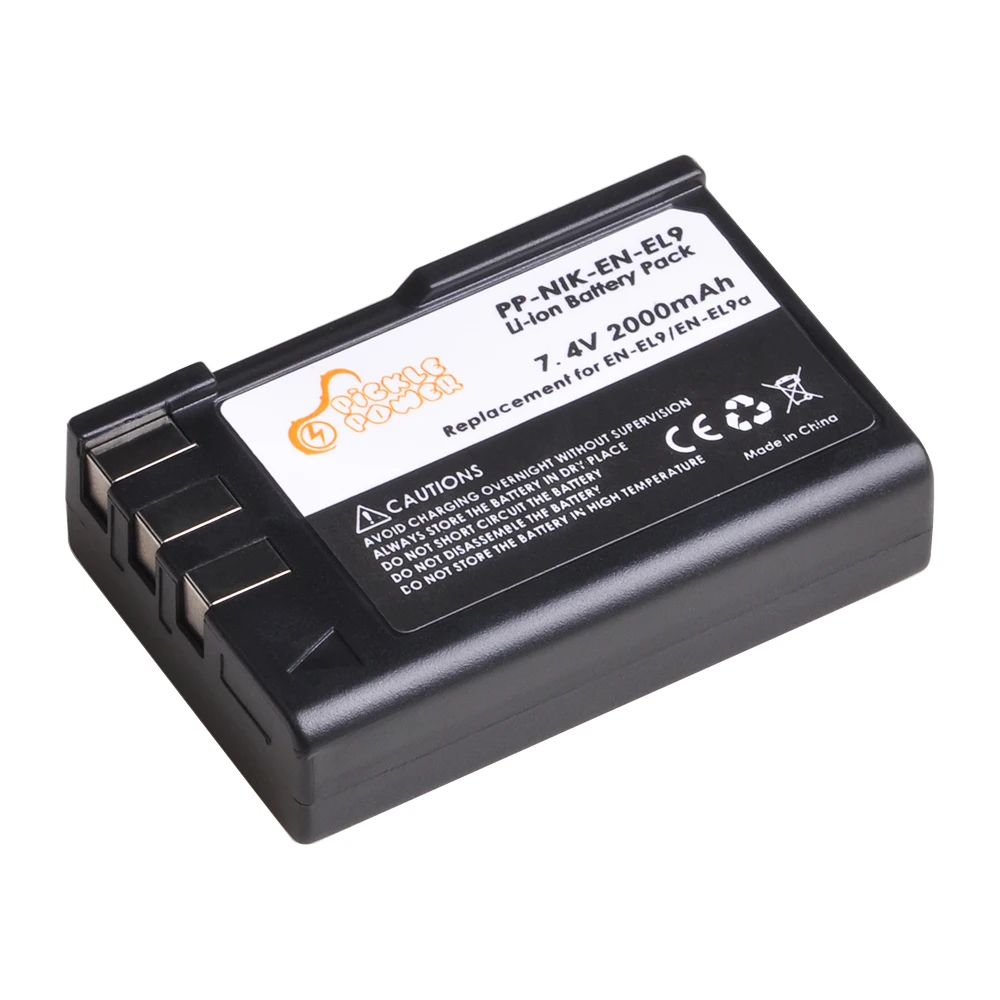 2000mAh Standard Camera Digital Battery EN-EL9 EN EL9a LED Built-in USB Dual Charger for Nikon D40 D60 D40X D5000 D3000