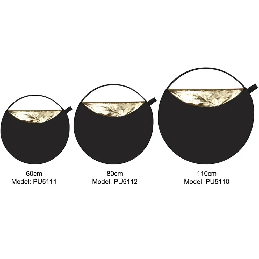 PULUZ 5 in 1 หลายPhoto Studioพื้นหลังReflector Boardแผงแบบพกพาพับรอบสะท้อนแสง